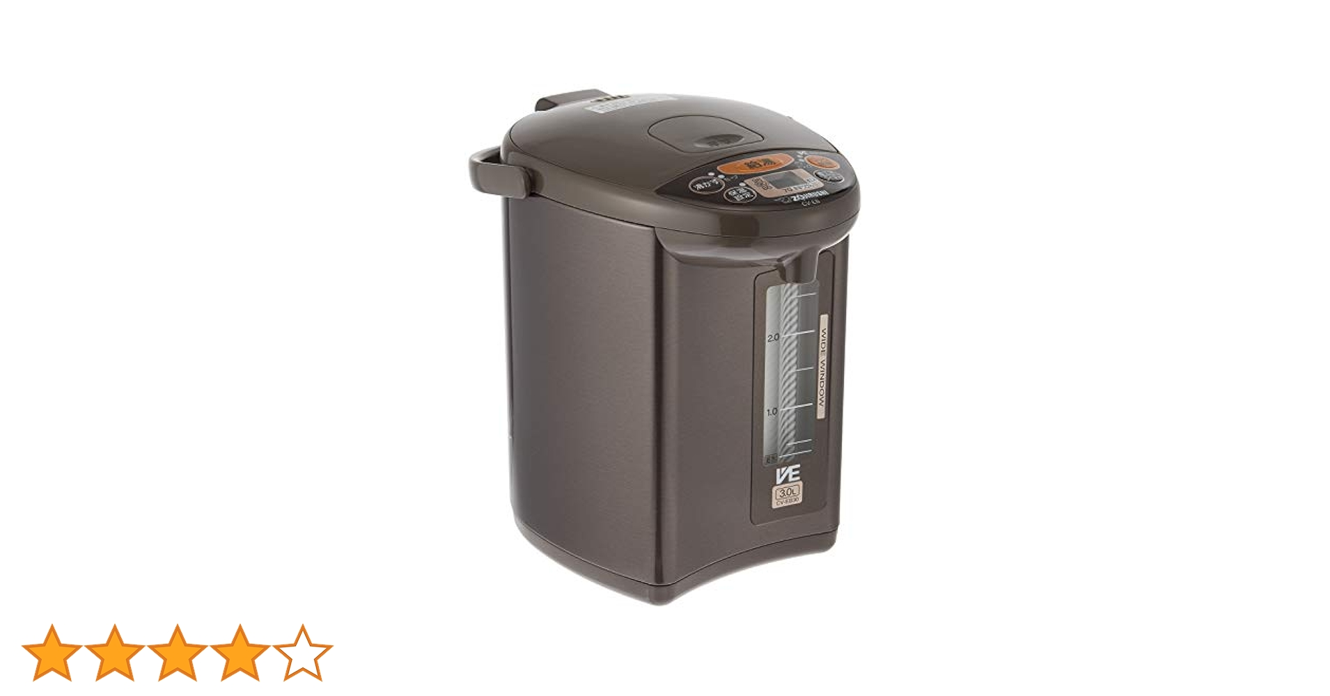 象印(ZOJIRUSHI)電気魔法瓶　電気ポット　 CV-GB30 ヨドバシ.com - 象印 ZOJIRUSHI VE電気まほうびん 3.0L ブラウン